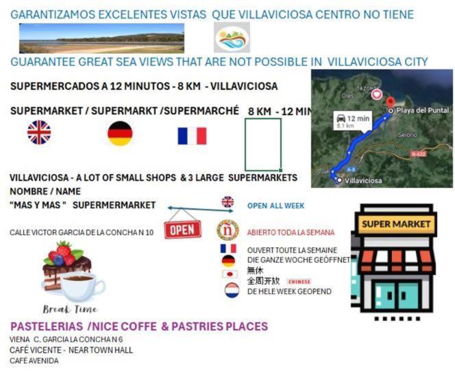La Villademaria 2 Bloque Apartamento Playa Beach Puntal Villaviciosa  Exteriör bild